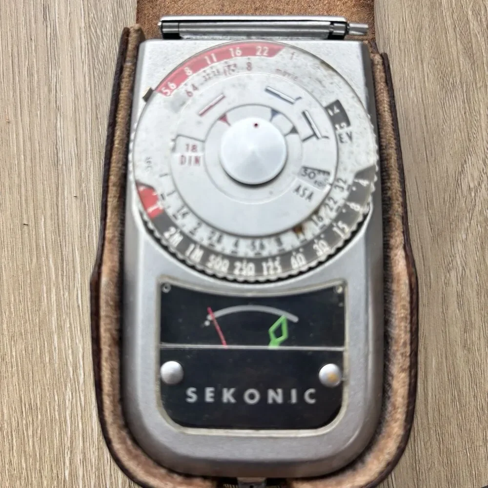 Vintage SEKONIC Light Meter Analog Photography L-28 EV ASA Film Made Japan
